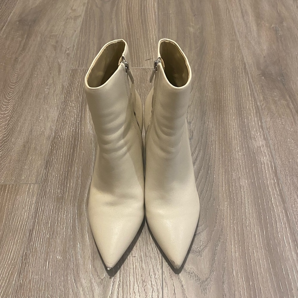 White/beige Marc Fisher Boots. Size 7.5